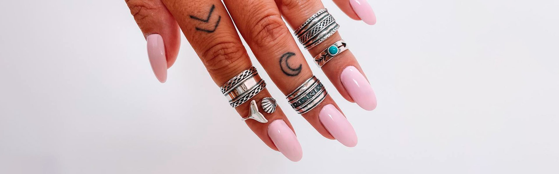 Falanges Boho em prata