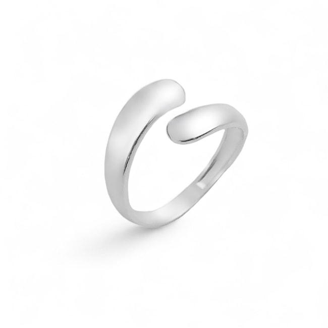 Anel Ajustável Abaulado e Liso