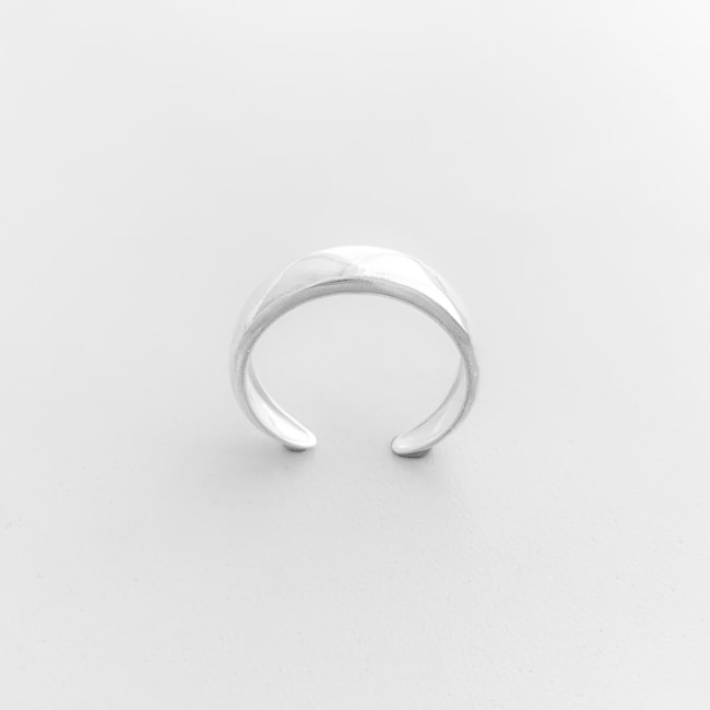Anel Ajustável Aro Abaulado e Liso