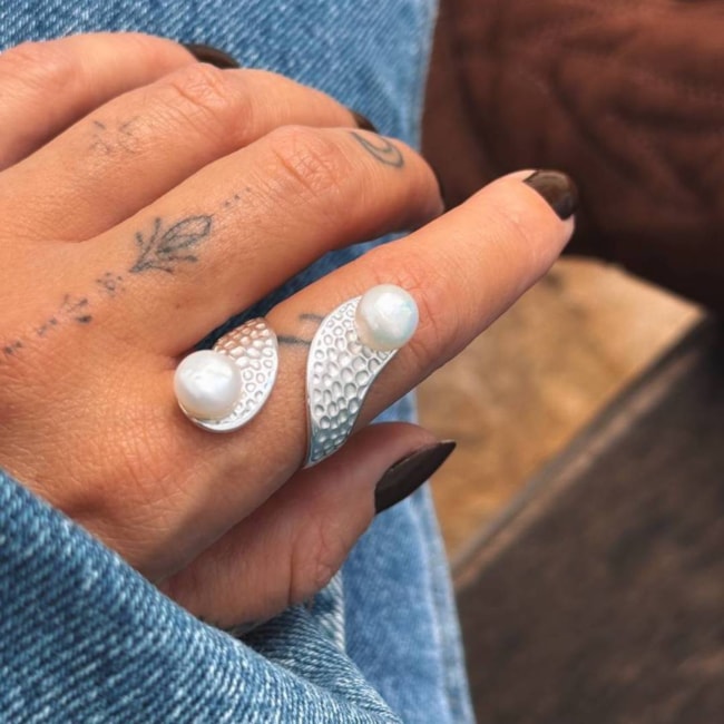 Anel Ajustável com Pérola