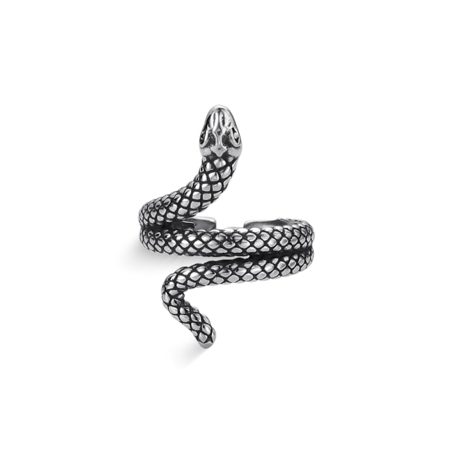 Anel Ajustável de Serpente Rajada
