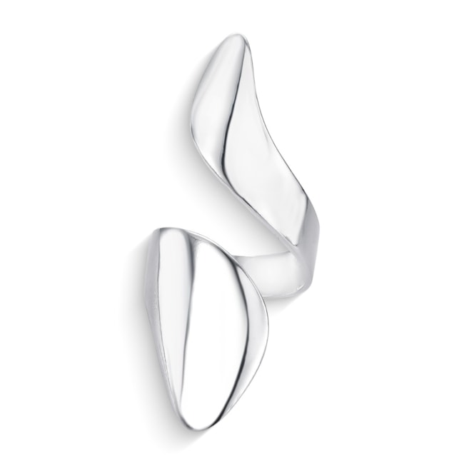 Anel Ajustável Geométrico Arredondado Liso