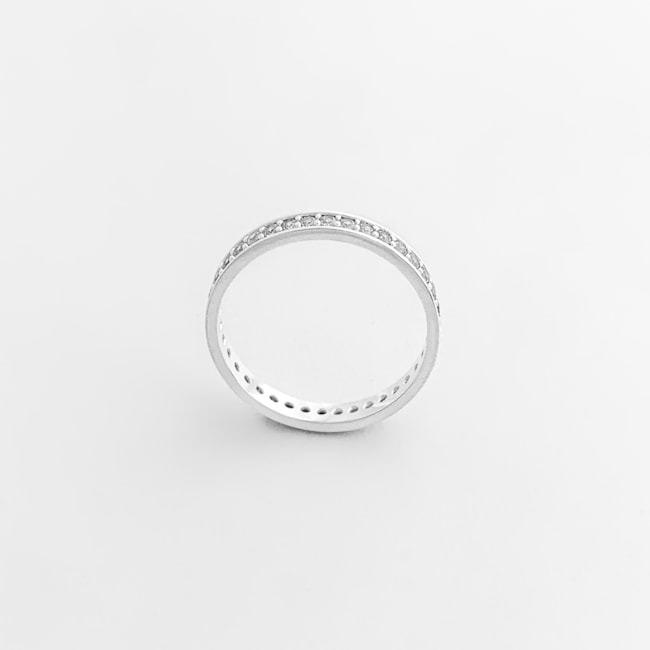 Anel Aparador Cravejado com Zircônias