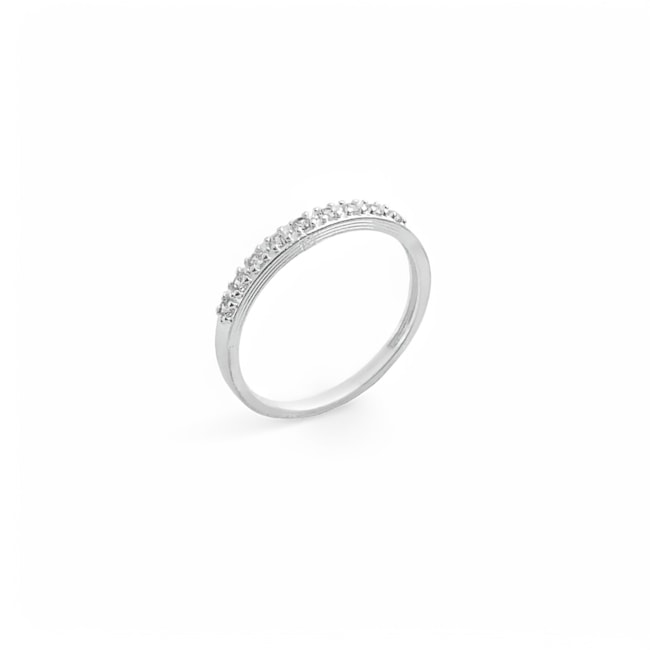 Anel Aparador Cravejado com Zircônias