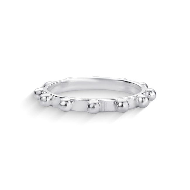 Anel Aro com Bolinhas em Revelo 