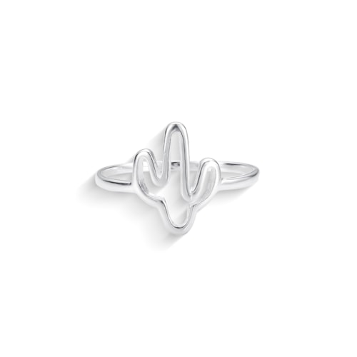 Produto Anel Aro Liso com Cacto Vazado