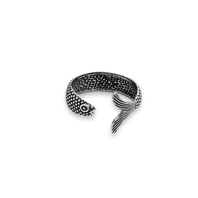 Anel com Pingente de Cadeado com Coração Cravejado de Zircônia