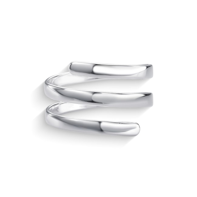 Anel com Três Aros em Espiral 