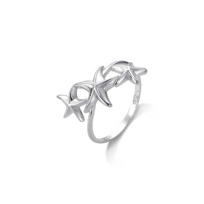 Anel com Três Estrelas do Mar 