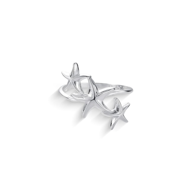 Anel com Três Estrelas do Mar 