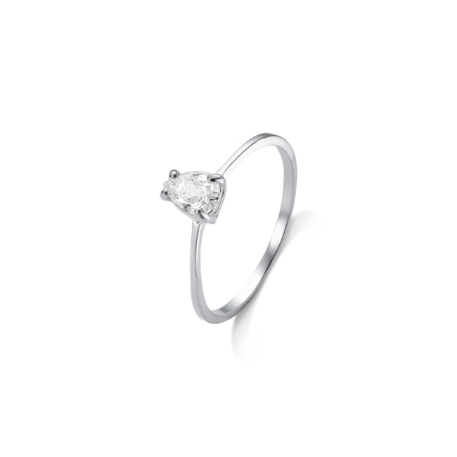 Anel com Zircônia em Gota