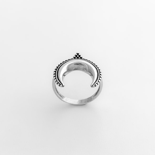 Anel Coroa de Buda Envelhecido