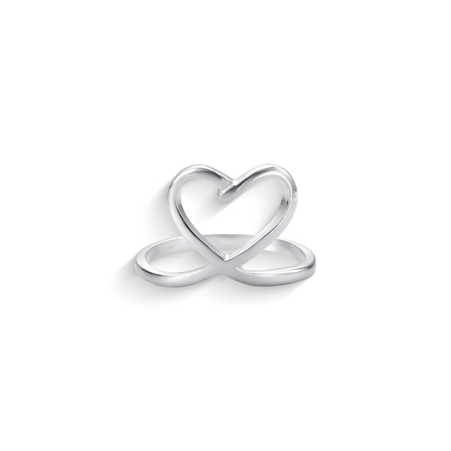 Anel de Coração Cursivo