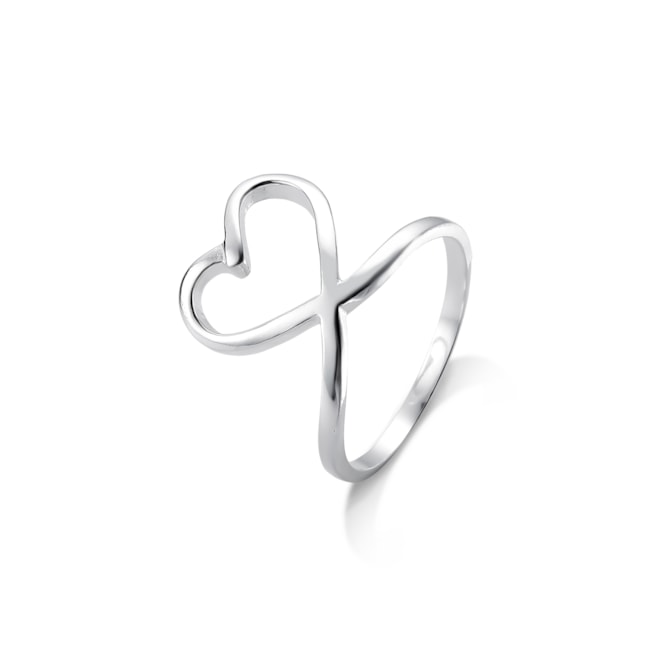Anel de Coração Cursivo