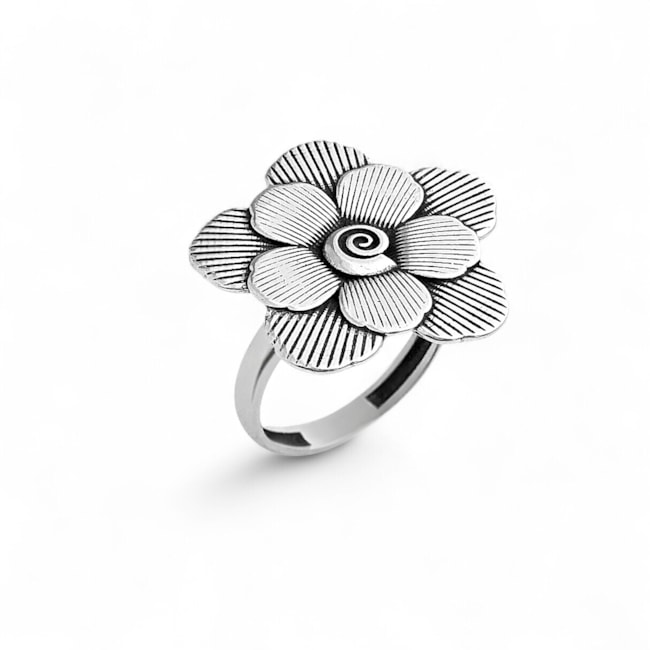 Anel de Flor Envelhecido 