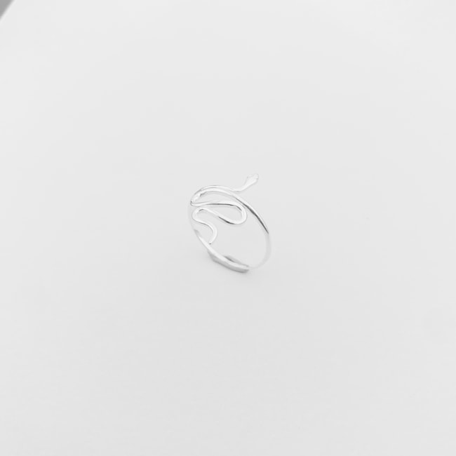 Anel de Serpente Liso