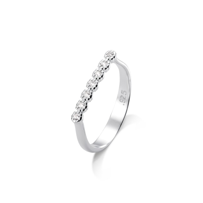 Anel de Sinete com Florzinhas Cravejada 