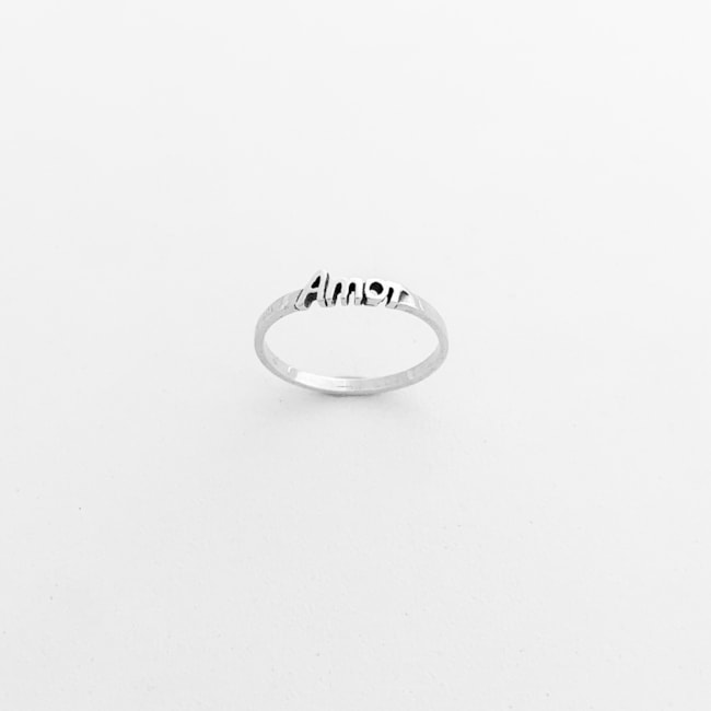 Anel Envelhecido "Amor"