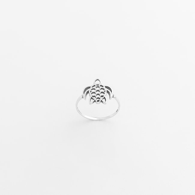 Anel Envelhecido com Tartaruga Vazada