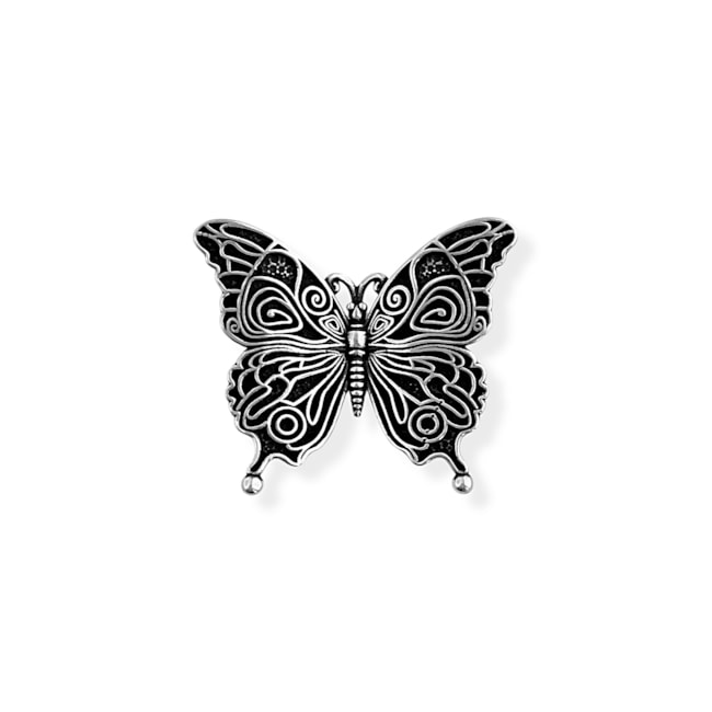 Anel Envelhecido de Borboleta Trabalhado