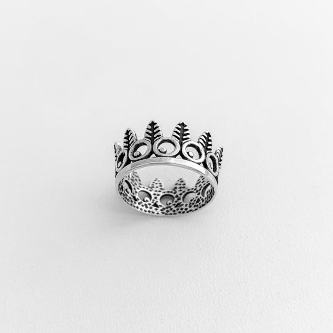 Anel Envelhecido de Cocar Trabalhado