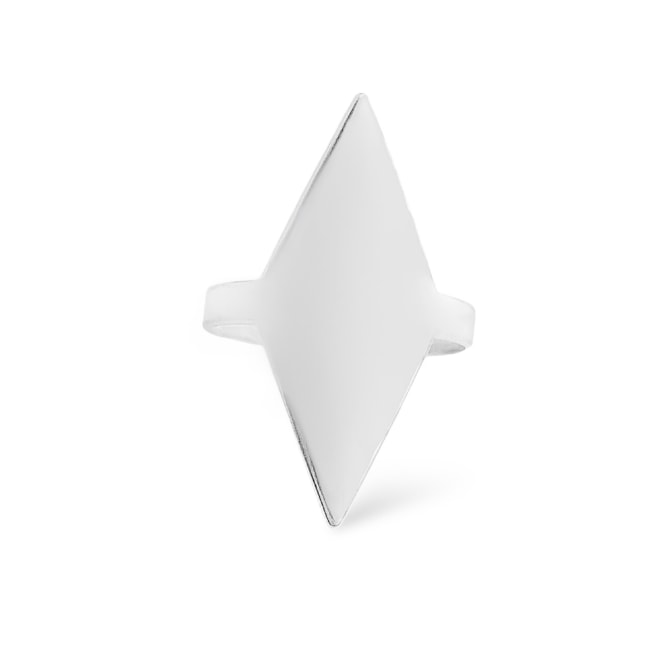 Anel Laser com Losango Liso