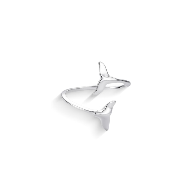 Anel Liso com Cauda de Sereia Ajustável 