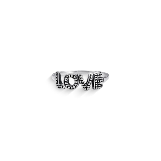 Anel Love Falso Cravejado 