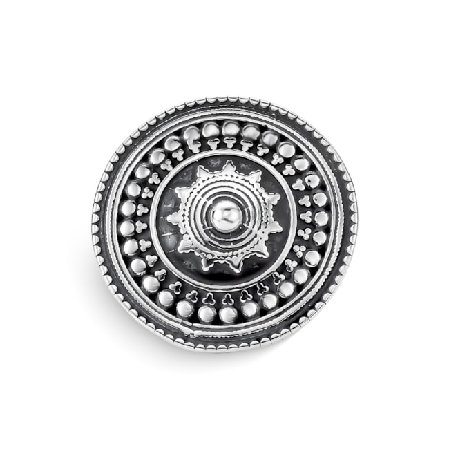 Anel Mandala com Detalhes 