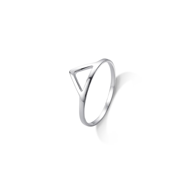 Anel Triângulo Vazado Pequeno