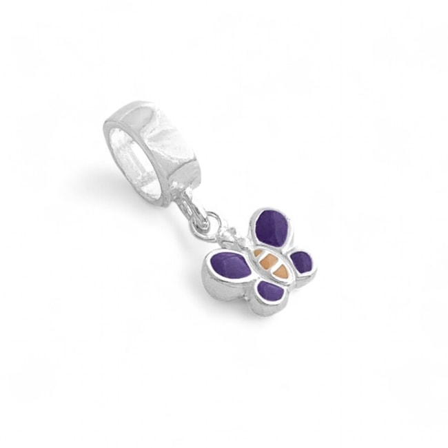 Berloque de Borboleta Colorido 