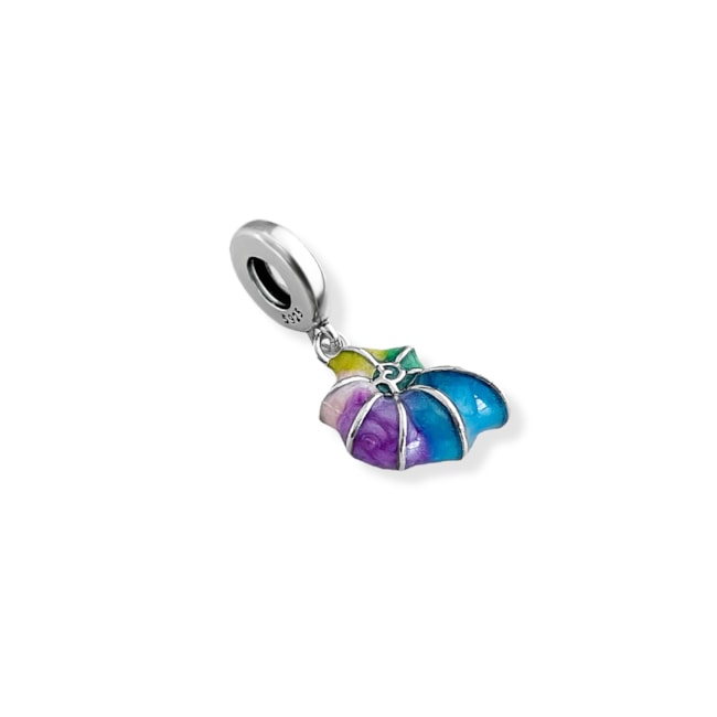 Berloque de Caracol Colorido Resinado 