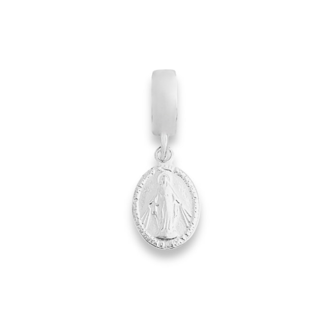 Berloque Medalha Oval Nossa Senhora das Graças