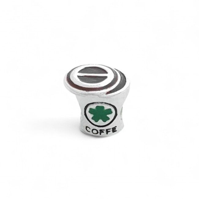 Berloque Separador Copo de Café com Escrita Coffe 