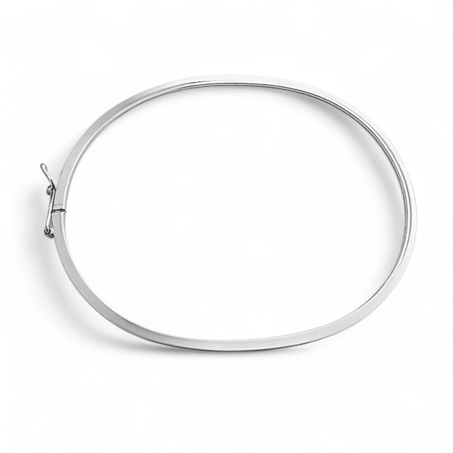 Bracelete Aro Fio Quadrado com Fecho - 1mm
