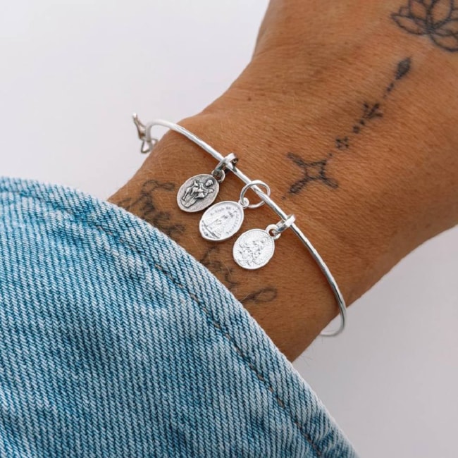 Bracelete Aro Liso com Fecho