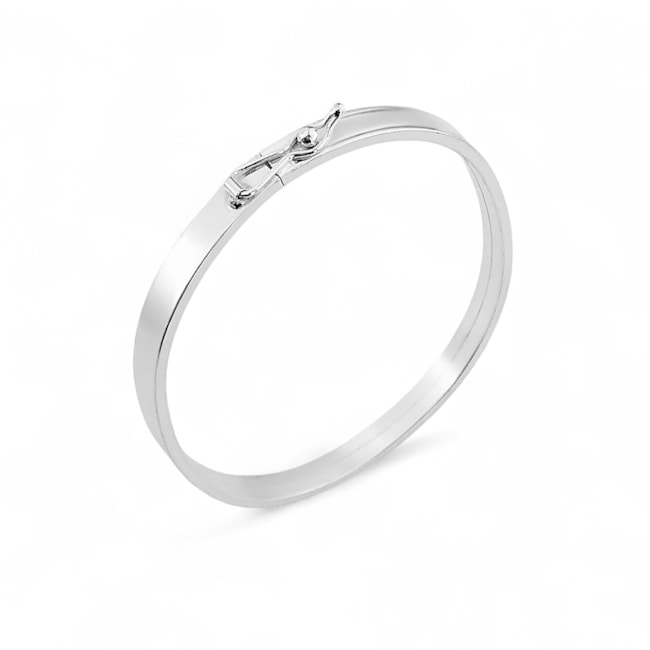 Bracelete Aro Liso com Fecho 