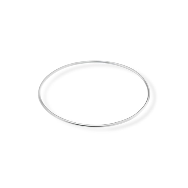 Bracelete Branco Liso Fino