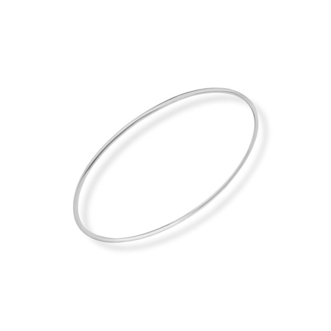 Bracelete Branco Liso Fino