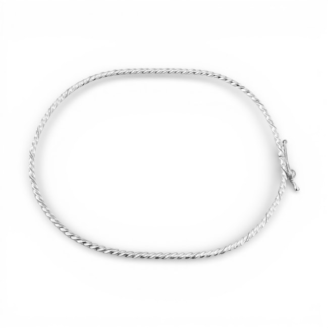Bracelete com Aro Torcido de Fecho 