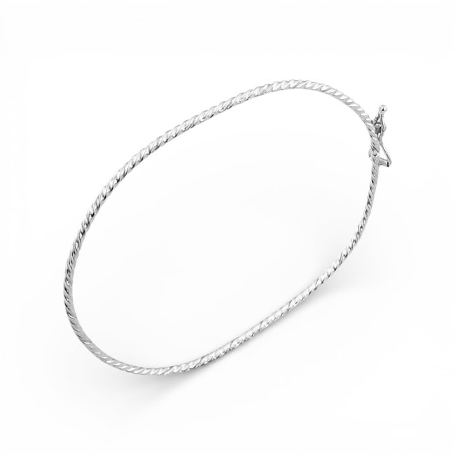 Bracelete com Aro Torcido de Fecho 
