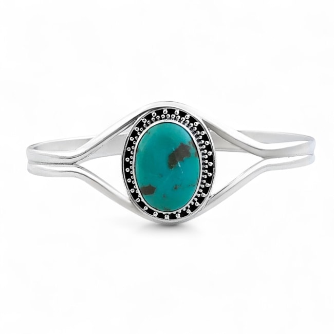 Bracelete com Pedra Turquesa 