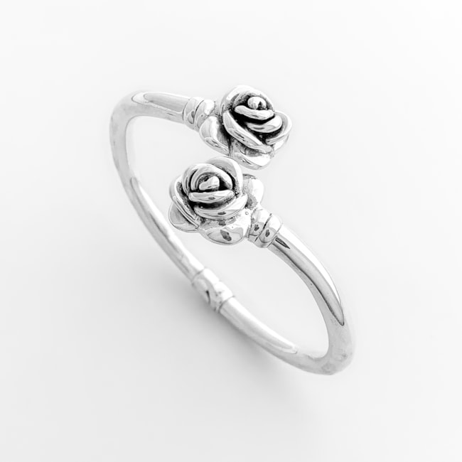 Bracelete com Rosas de Eletroformação