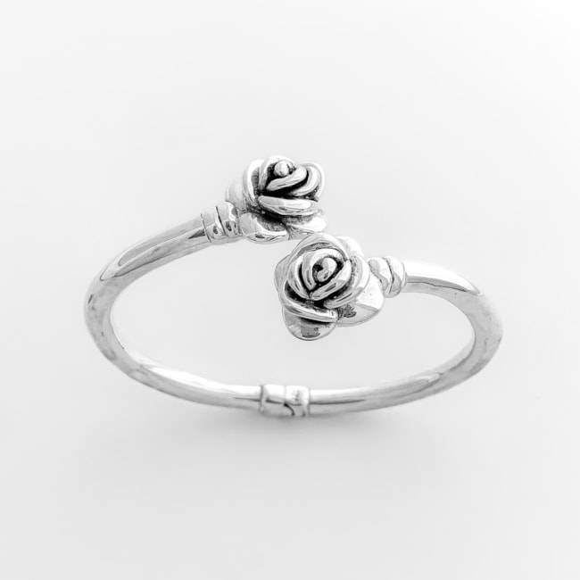 Bracelete com Rosas de Eletroformação