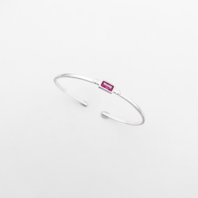 Bracelete com Rubi Rose