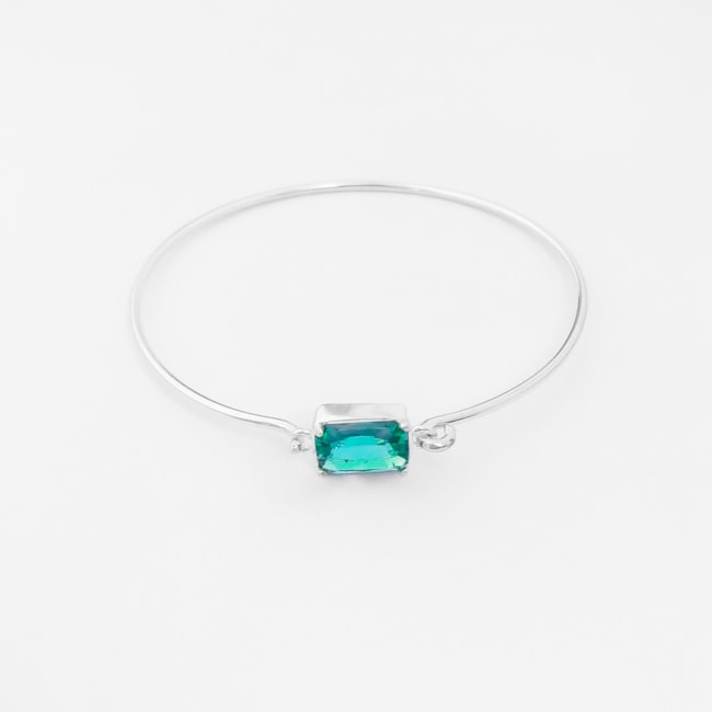 Bracelete com Zircônia Verde