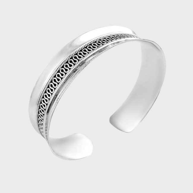 Bracelete Curvado Trabalhado