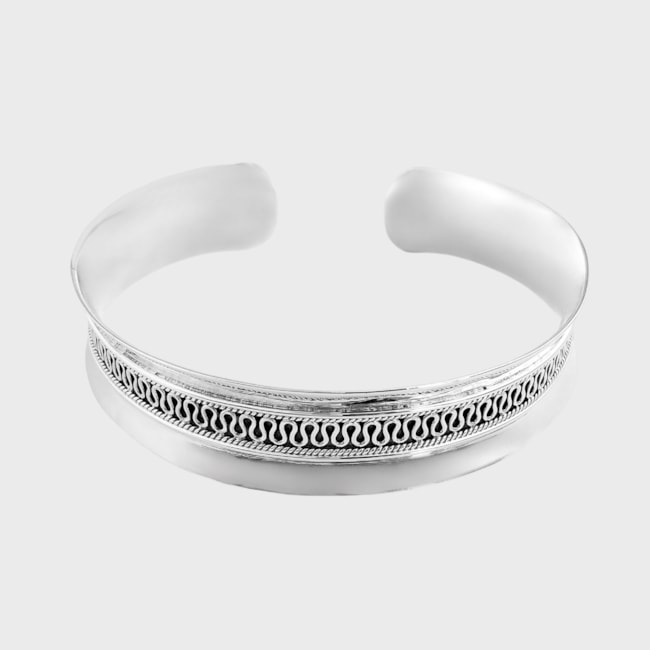 Bracelete Curvado Trabalhado