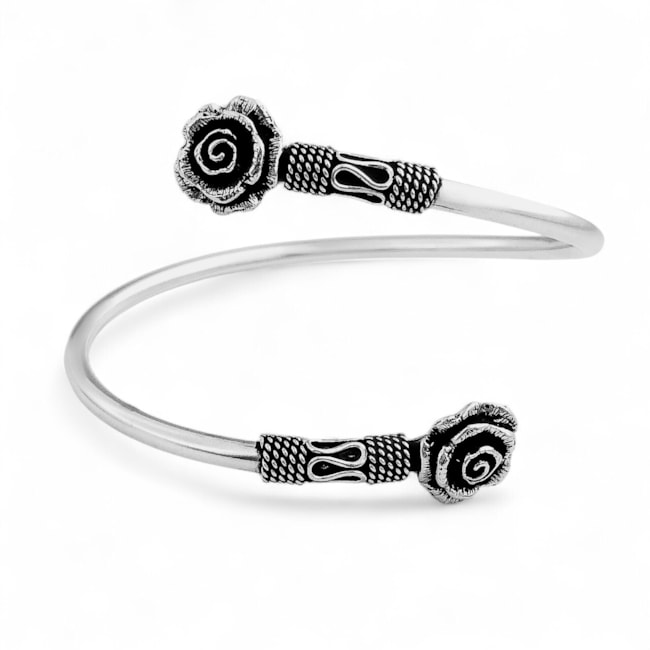 Bracelete de Flor Trabalhado