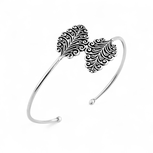 Bracelete de Folha Ajustável